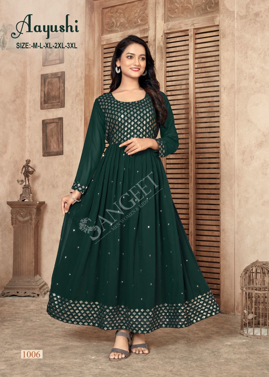 Aayushi Designer Long Anarkali Kurtis Catalog